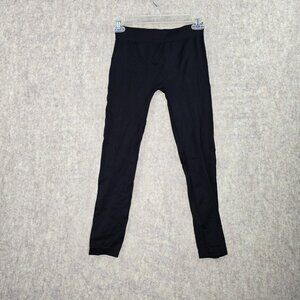 Pink Rose Womens Black Leggings Small Seamless Stretch Nylon Blend